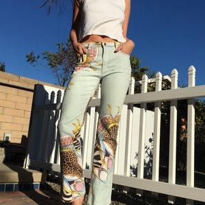 Vintage Roberto Cavalli Printed Denim